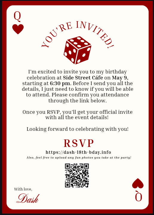 Dashelle's Invitation